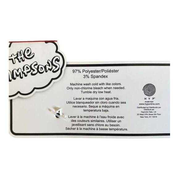 The Simpsons Homer Size 6-12 Crew Socks 1 Pair Soft Colorful Fun Collectable - Picture 9 of 9